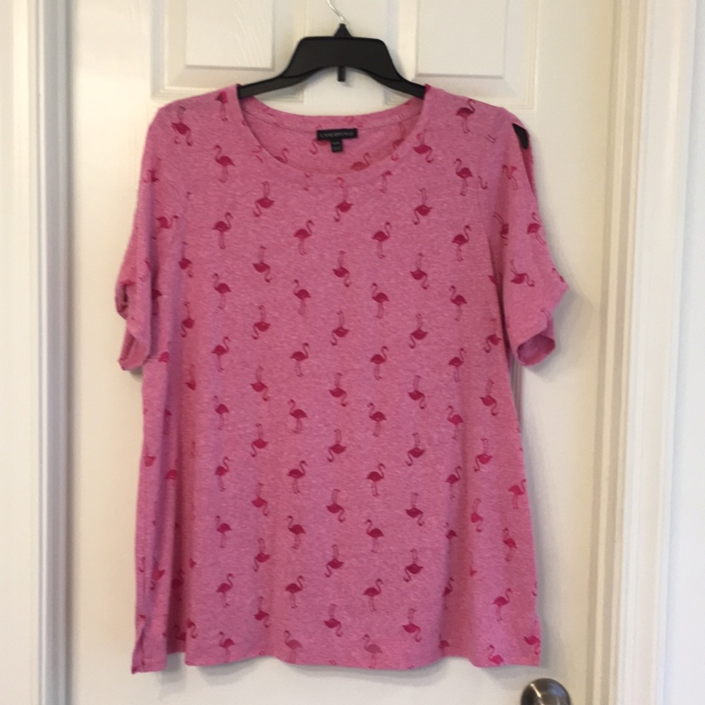 Lane Bryant Flamingo top , 18 20 , like new
